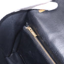 Salvatore Ferragamo Gancini Hand Bag Suede 2way Black Gold Tone Auth ka6147-26