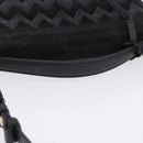 Salvatore Ferragamo Gancini Hand Bag Suede 2way Black Gold Tone Auth ka6147-7