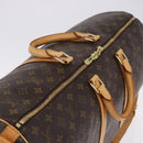 LOUIS VUITTON Monogram Keepall Bandouliere 55 Boston Bag M41414 LV Auth ka6148-11