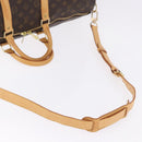 LOUIS VUITTON Monogram Keepall Bandouliere 55 Boston Bag M41414 LV Auth ka6148-15