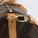 LOUIS VUITTON Monogram Keepall Bandouliere 55 Boston Bag M41414 LV Auth ka6148-25