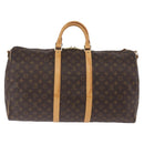 LOUIS VUITTON Monogram Keepall Bandouliere 55 Boston Bag M41414 LV Auth ka6148-5