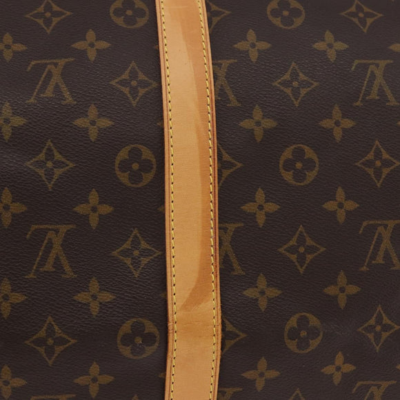 LOUIS VUITTON Monogram Keepall Bandouliere 55 Boston Bag M41414 LV Auth ka6148