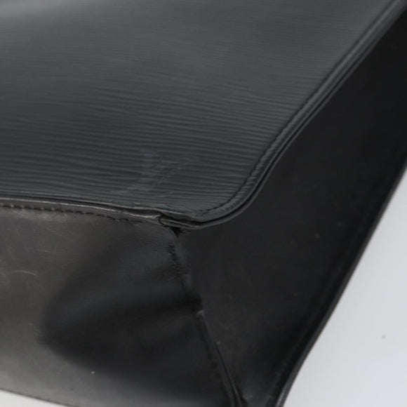 LOUIS VUITTON Epi Sac Plat PM Hand Bag Black M58658 LV Auth ka615