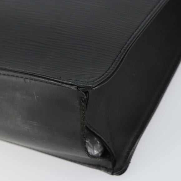 LOUIS VUITTON Epi Sac Plat PM Hand Bag Black M58658 LV Auth ka615