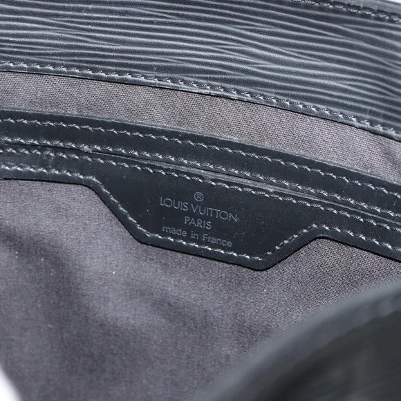 LOUIS VUITTON Epi Sac Plat PM Hand Bag Black M58658 LV Auth ka615