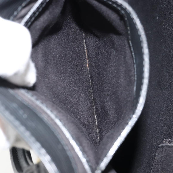 LOUIS VUITTON Epi Sac Plat PM Hand Bag Black M58658 LV Auth ka615