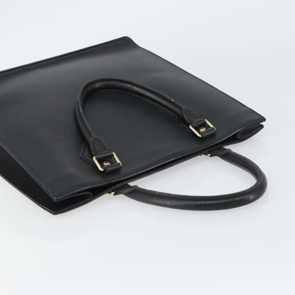 LOUIS VUITTON Epi Sac Plat PM Hand Bag Black M58658 LV Auth ka615
