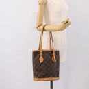 LOUIS VUITTON Monogram Bucket PM Shoulder Bag M42238 LV Auth ka6150-22