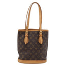 LOUIS VUITTON Monogram Bucket PM Shoulder Bag M42238 LV Auth ka6150-2