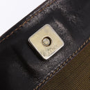 FENDI Zucca Canvas Hand Bag Brown Gold Tone Auth ka6152-10