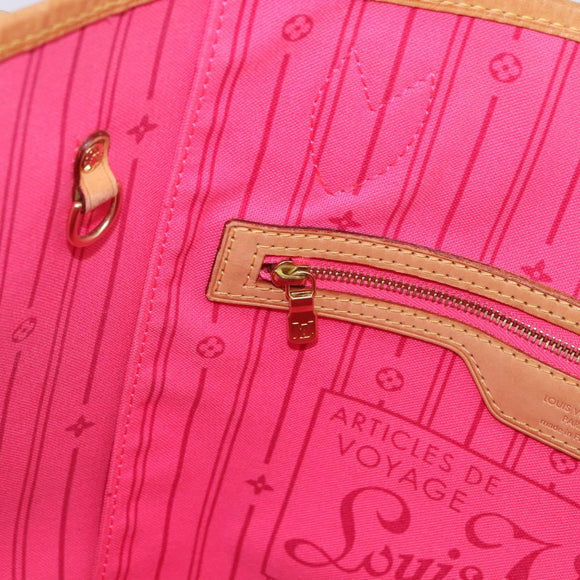 LOUIS VUITTON Monogram Rose Neverfull MM Tote Bag M48613 LV Auth ka6154V