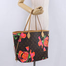 LOUIS VUITTON Monogram Rose Neverfull MM Tote Bag M48613 LV Auth ka6154V-25