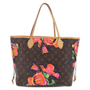 LOUIS VUITTON Monogram Rose Neverfull MM Tote Bag M48613 LV Auth ka6154V-3