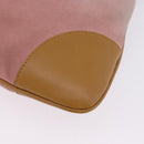 GUCCI Jackie Bamboo Hand Bag Suede Pink Gold Tone 001 4060 Auth ka6156-14