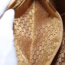 GUCCI Jackie Bamboo Hand Bag Suede Pink Gold Tone 001 4060 Auth ka6156-22