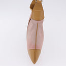 GUCCI Jackie Bamboo Hand Bag Suede Pink Gold Tone 001 4060 Auth ka6156-6