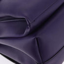 PRADA Hand Bag Leather Purple Silver Auth ka6163-21