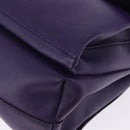 PRADA Hand Bag Leather Purple Silver Auth ka6163-22
