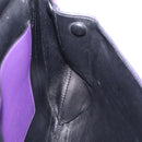 PRADA Hand Bag Leather Purple Silver Auth ka6163-34