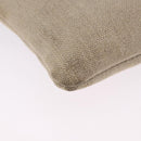 SAINT LAURENT Shoulder Bag Canvas Beige Gold Tone Auth ka6165-16
