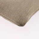 SAINT LAURENT Shoulder Bag Canvas Beige Gold Tone Auth ka6165-17