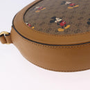 GUCCI x Disney MicroGG Mickey Shoulder Bag PVC Beige Gold 603938 Auth ka6167-16