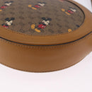 GUCCI x Disney MicroGG Mickey Shoulder Bag PVC Beige Gold 603938 Auth ka6167-17