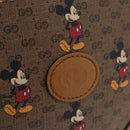 GUCCI x Disney MicroGG Mickey Shoulder Bag PVC Beige Gold 603938 Auth ka6167-19