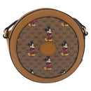 GUCCI x Disney MicroGG Mickey Shoulder Bag PVC Beige Gold 603938 Auth ka6167-13
