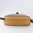LOEWE Shoulder Bag Leather Beige Gold Tone Auth ka6169-5