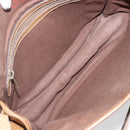 LOEWE Shoulder Bag Leather Beige Gold Tone Auth ka6169-12