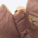 LOEWE Shoulder Bag Leather Beige Gold Tone Auth ka6169-23