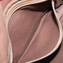 LOEWE Shoulder Bag Leather Beige Gold Tone Auth ka6169-25