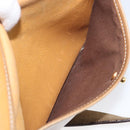 LOEWE Shoulder Bag Leather Beige Gold Tone Auth ka6169-26
