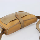 LOEWE Shoulder Bag Leather Beige Gold Tone Auth ka6169-6