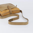 LOEWE Shoulder Bag Leather Beige Gold Tone Auth ka6169-7