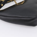 PRADA Triangle Hand Bag Canvas Leather 2way Beige Black 1BC176 Auth ka6170M-20