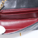 CHANEL Diana Chain Shoulder Bag Lamb Skin Black Gold Tone CC Auth ka6172SAV-16