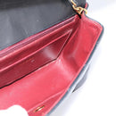 CHANEL Diana Chain Shoulder Bag Lamb Skin Black Gold Tone CC Auth ka6172SAV-17