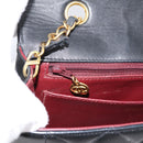 CHANEL Diana Chain Shoulder Bag Lamb Skin Black Gold Tone CC Auth ka6172SAV-20