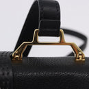 Miu Miu Shoulder Bag Leather Black Gold Tone Auth ka6173M-9