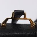 Miu Miu Shoulder Bag Leather Black Gold Tone Auth ka6173M-17