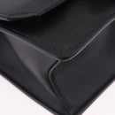 Miu Miu Shoulder Bag Leather Black Gold Tone Auth ka6173M-18