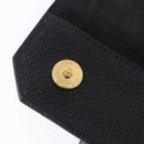 Miu Miu Shoulder Bag Leather Black Gold Tone Auth ka6173M-27