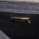Miu Miu Shoulder Bag Leather Black Gold Tone Auth ka6173M-30