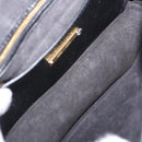 Miu Miu Shoulder Bag Leather Black Gold Tone Auth ka6173M-10