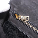 Miu Miu Shoulder Bag Leather Black Gold Tone Auth ka6173M-33