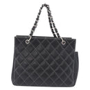 CHANEL Matelasse Chain Hand Bag Leather Black Silver CC Auth ka6174SAV-3