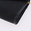 Christian Dior Chain Shoulder Bag Canvas Black Gold Tone Auth ka6175-12